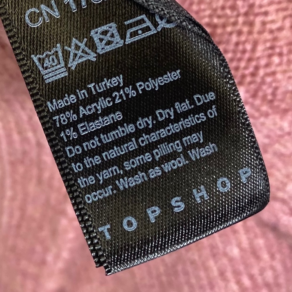 Topshop slouchy rose cardigan - Picture 4 of 4